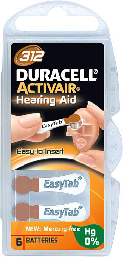 Duracell Batteri Activair kvicks.fr 312, 6 st