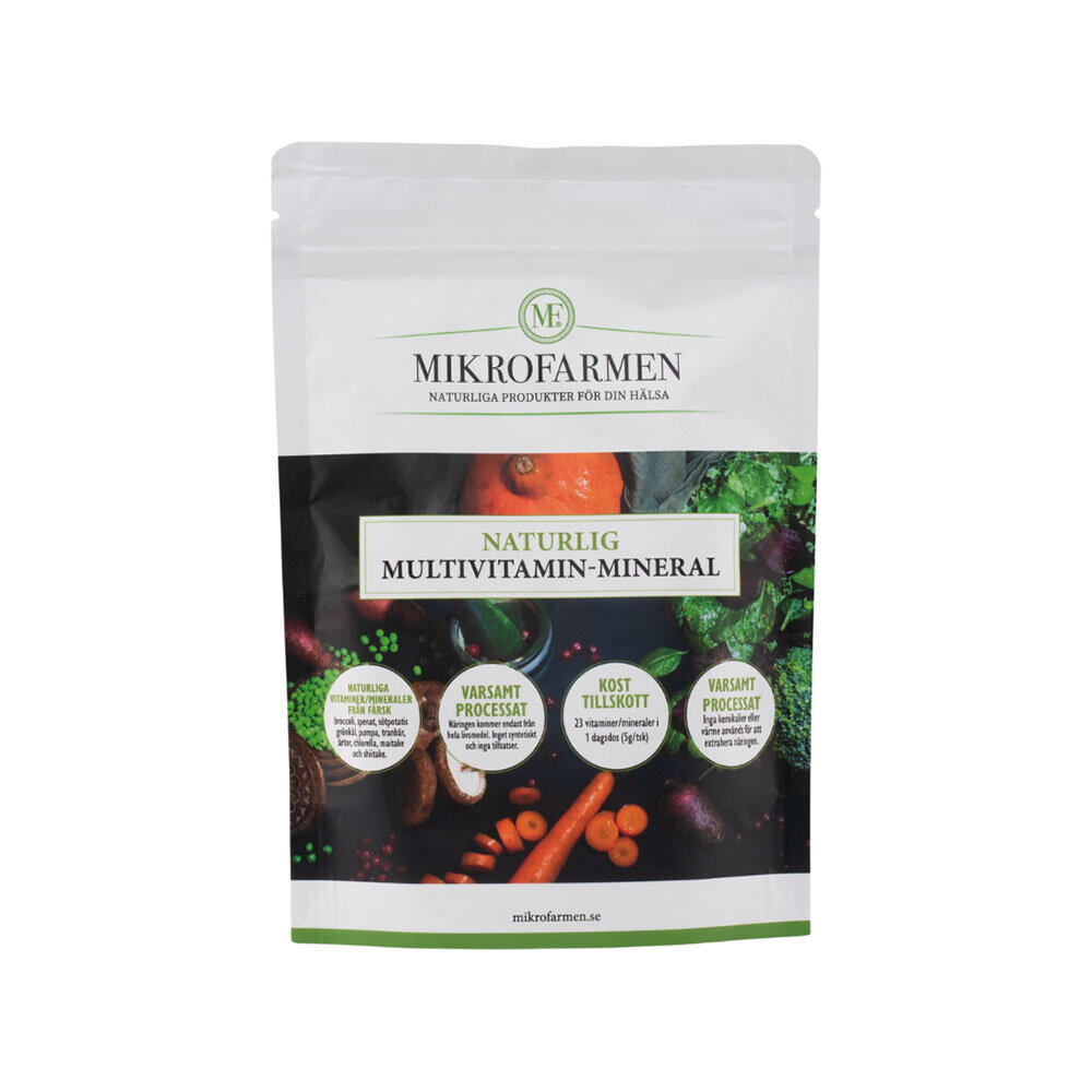 Mikrofarmen Naturlig Multivitamin-Mineral 125g