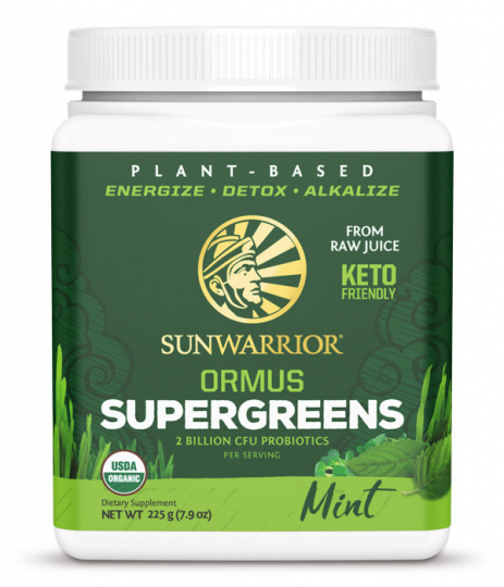 Sunwarrior Ormus Super Greens Mint 225 g EKO
