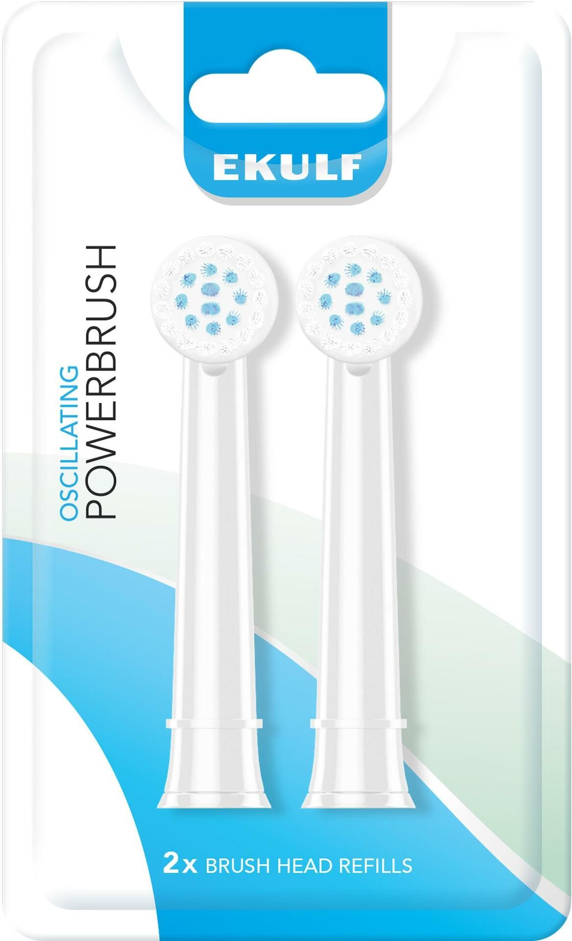 Ekulf PowerBrush white refill 2st
