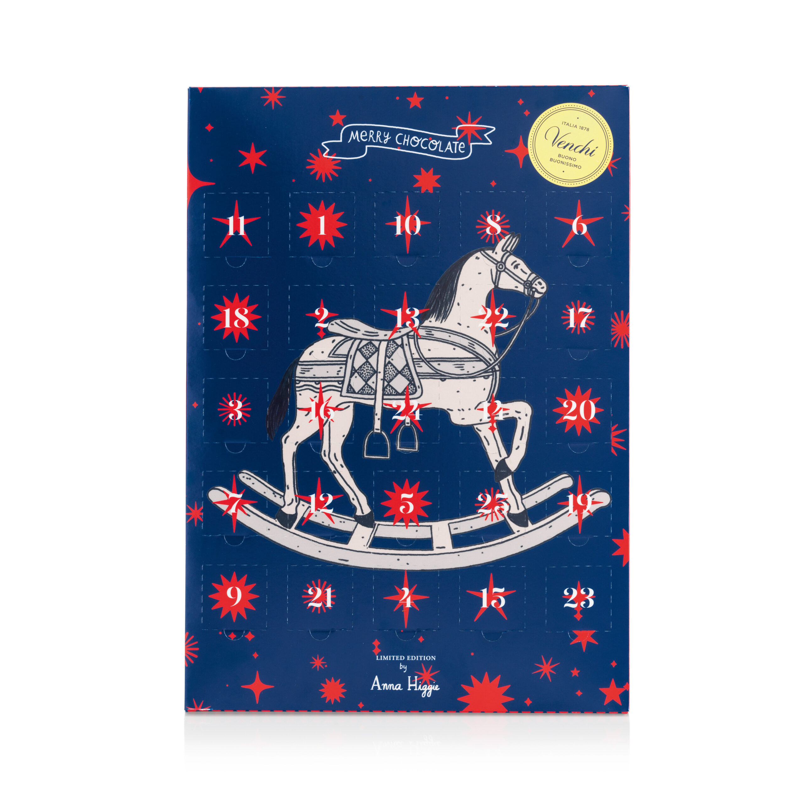 Venchi Adventskalender ”Classic” med lyxiga chokladminibitar 24 luckor