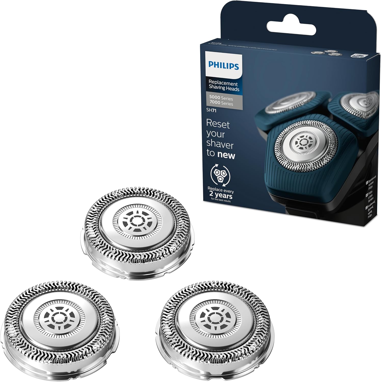 Philips Shaver series 7000, 5000 Extra rakhuvuden SH71/50