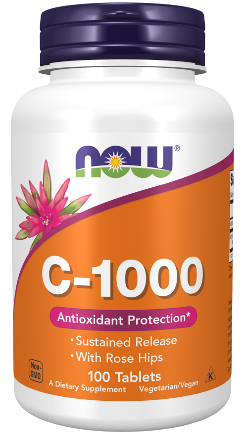 NOW Vitamin C-1000 SR 100 tabletter