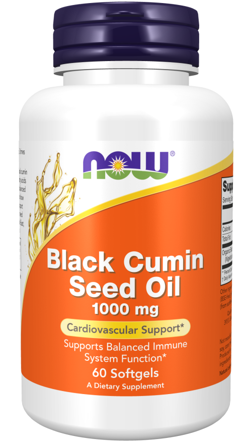 NOW Black Cumin Seed Oil 1000 mg 60 softgels