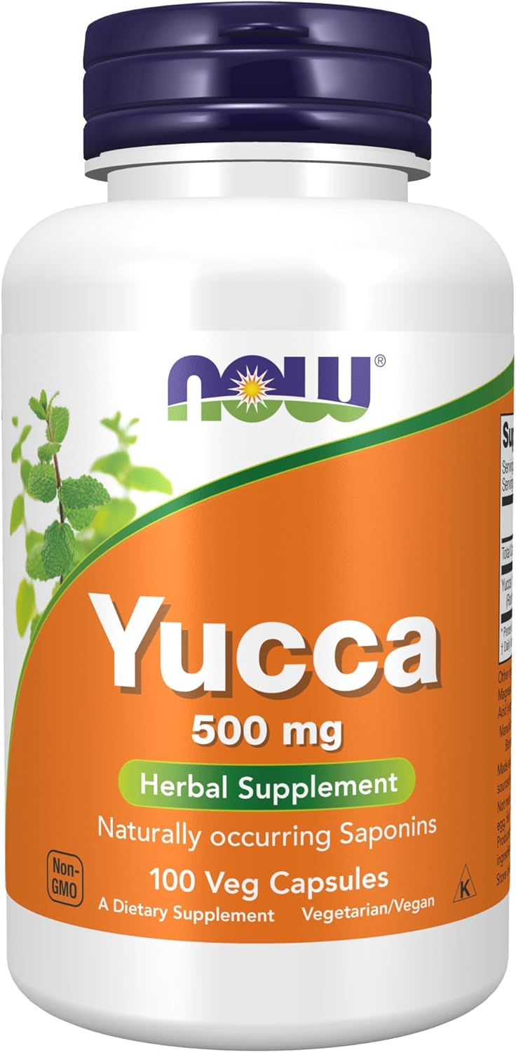 NOW Yucca 500 mg (100 kapslar)