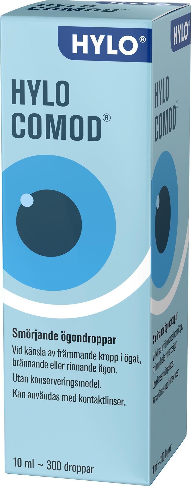 Hylo Eye Care COMOD Smörjande ögondroppar vid brännande känsla 10ml