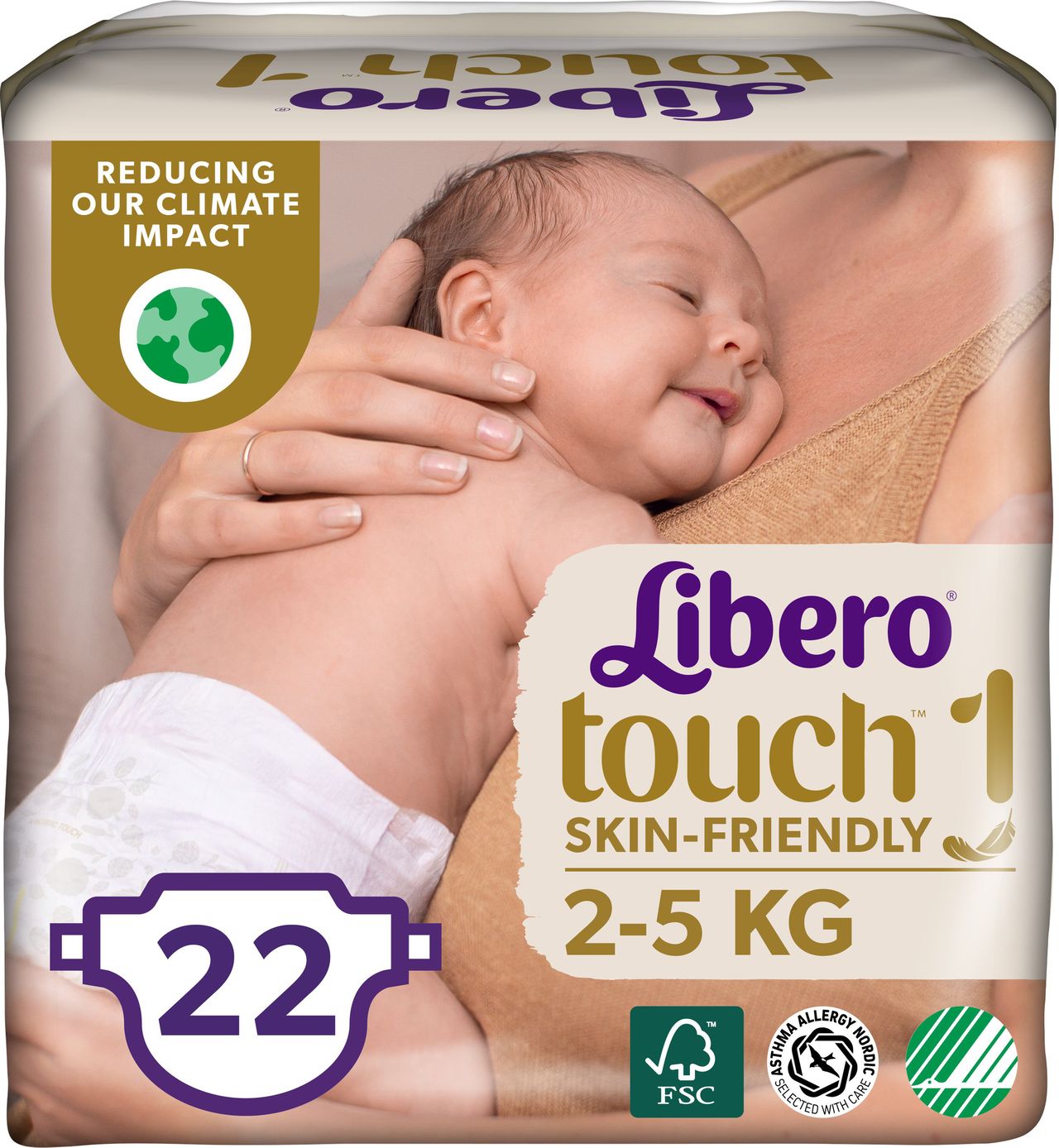 Libero Touch 1 (2-5 Kg) 22 st