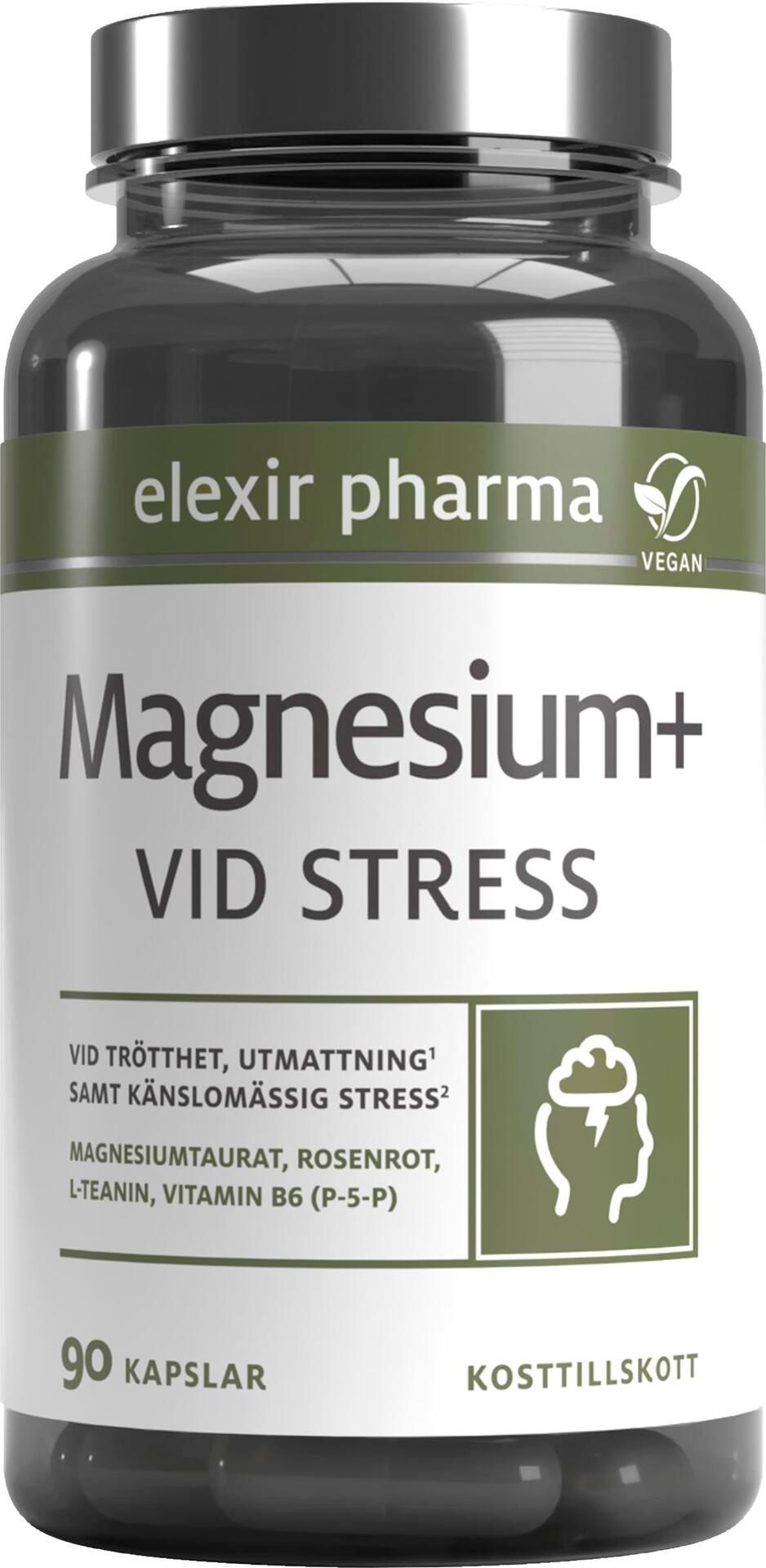 Elexir Magnesium+ Vid stress 90 kapslar