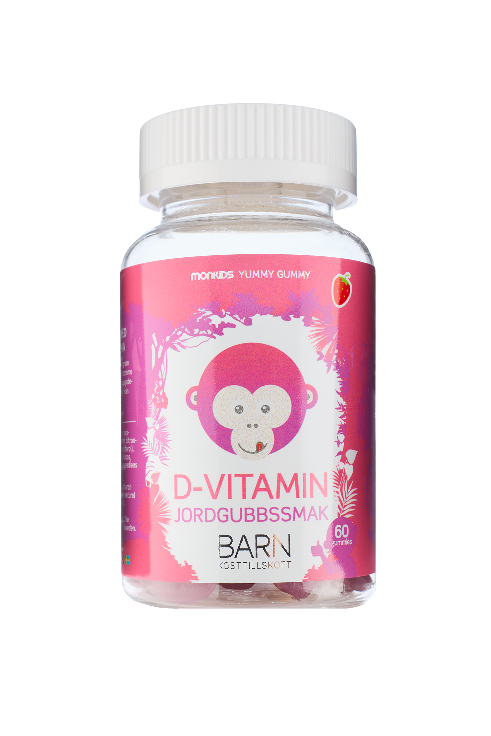 Monkids D-vitamin Barn Jordgubb