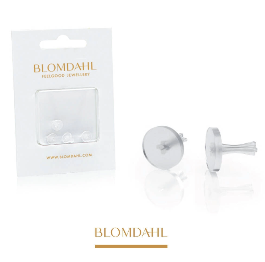 Blomdahl Örhängen i plast (4 stycken per blister)