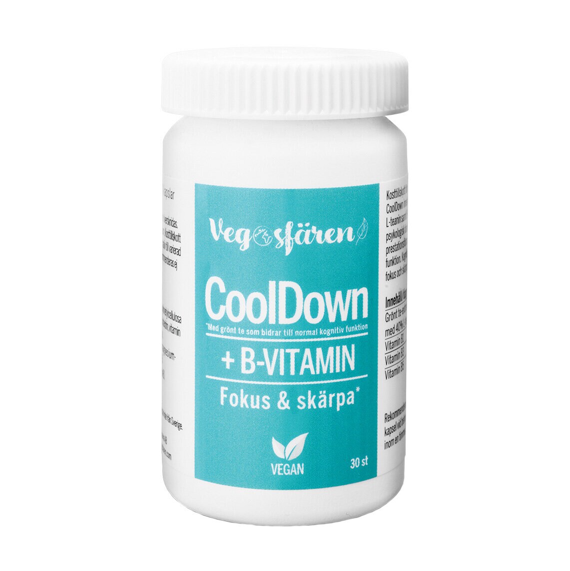 Vegosfären CoolDown + B-vitamin 30 kapslar