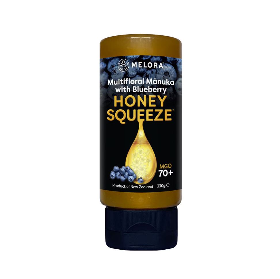 Melora Manuka Honung 70+ MGO Blueberry Squeeze 330g