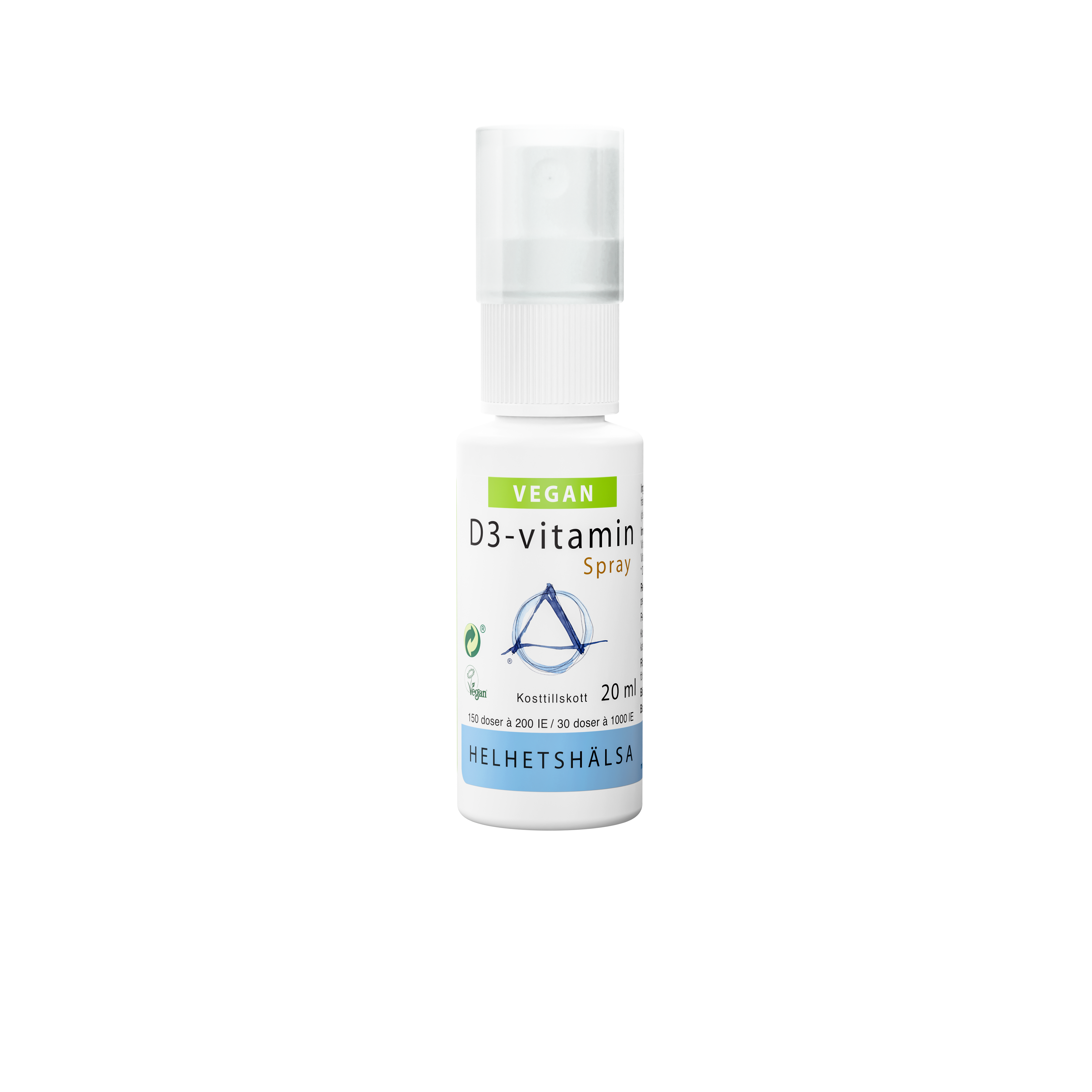 Helhetshälsa D3-vitamin Spray, Vegan 150 doser