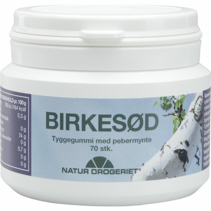Natur Drogeriet Tuggummi Björksocker Pepparmynta 70 st