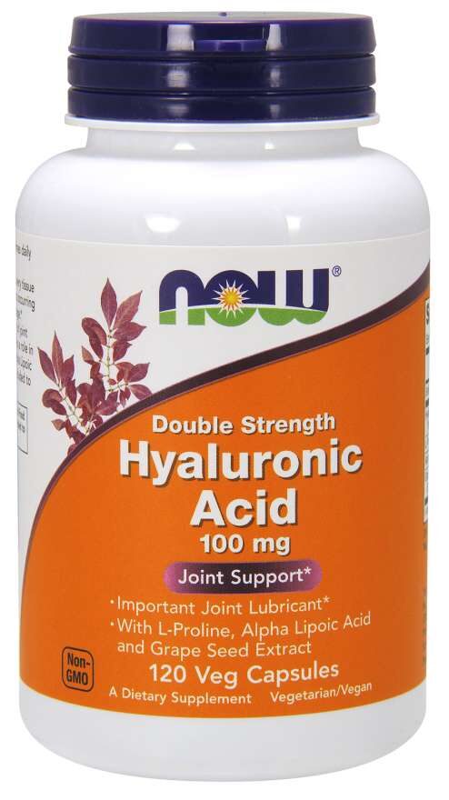 NOW Hyaluronic Acid 100 mg 120 vegkapslar