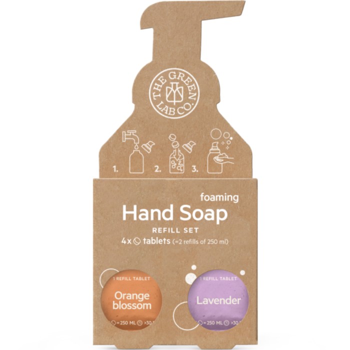 The Green Lab Company Hand Soap Refill Orange Blossom & Lavender 4 tabletter