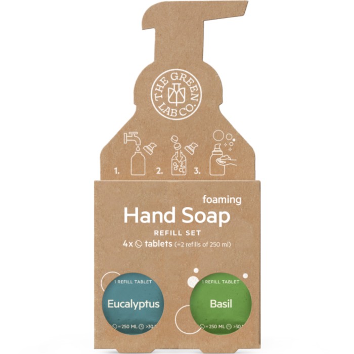 The Green Lab Company Hand Soap Refill Eucalyptus & Basil 4 tabletter