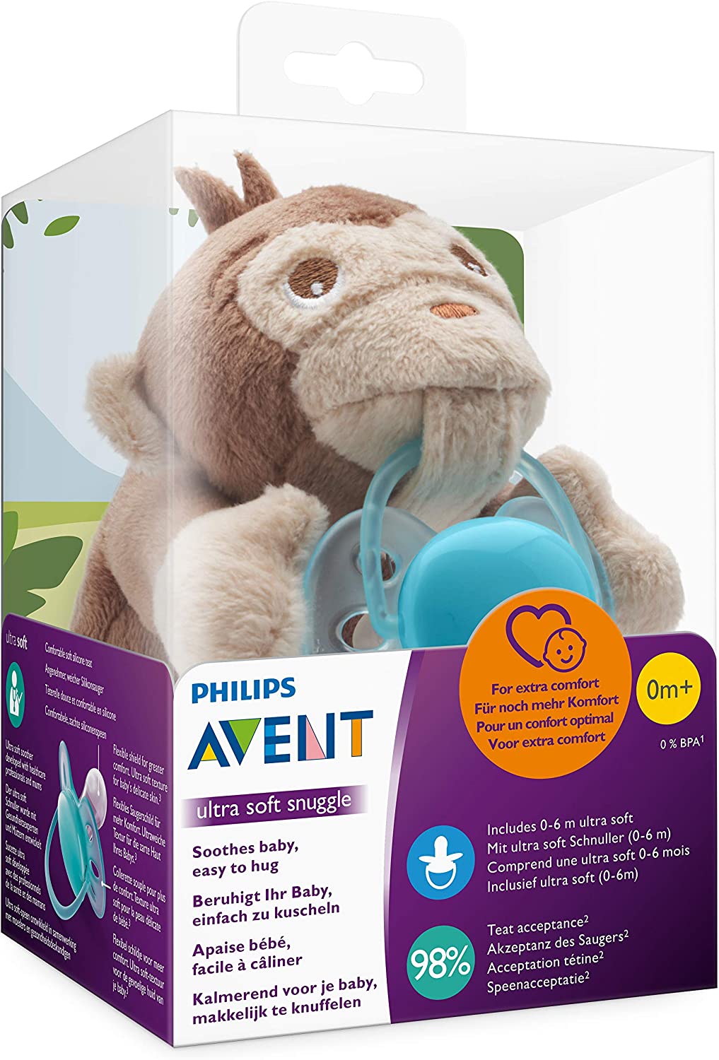 Philips Avent Ultra mjukisdjur Apa med napp