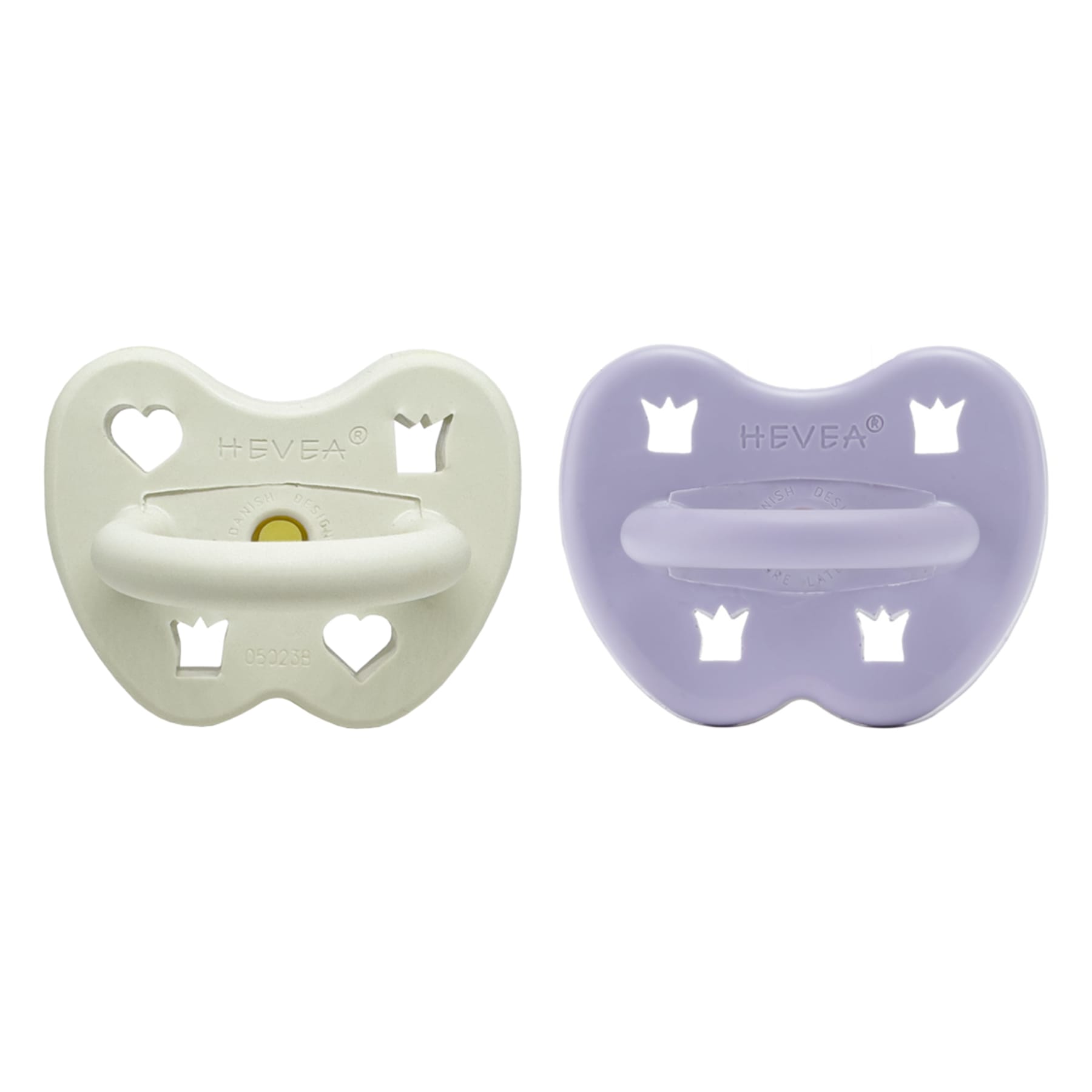 Hevea Naturgumminapp - Twilight frost Rund 2-pack