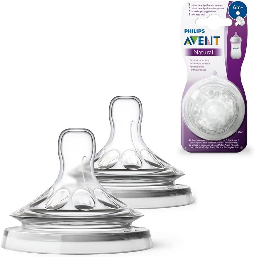 Philips Avent Dinapp med större hål 6m+ 2-pack - Natural