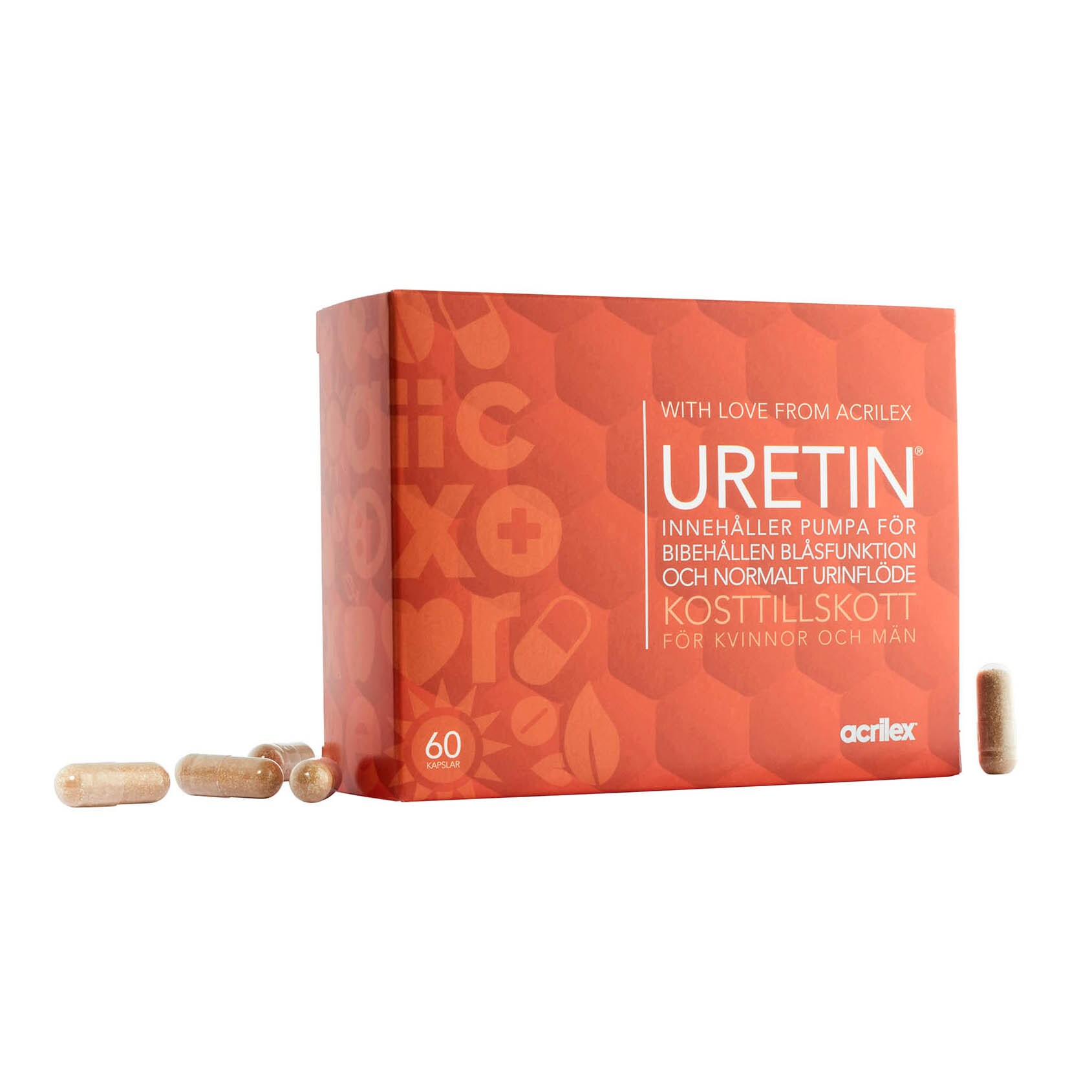 Acrilex Uretin 60 kapslar