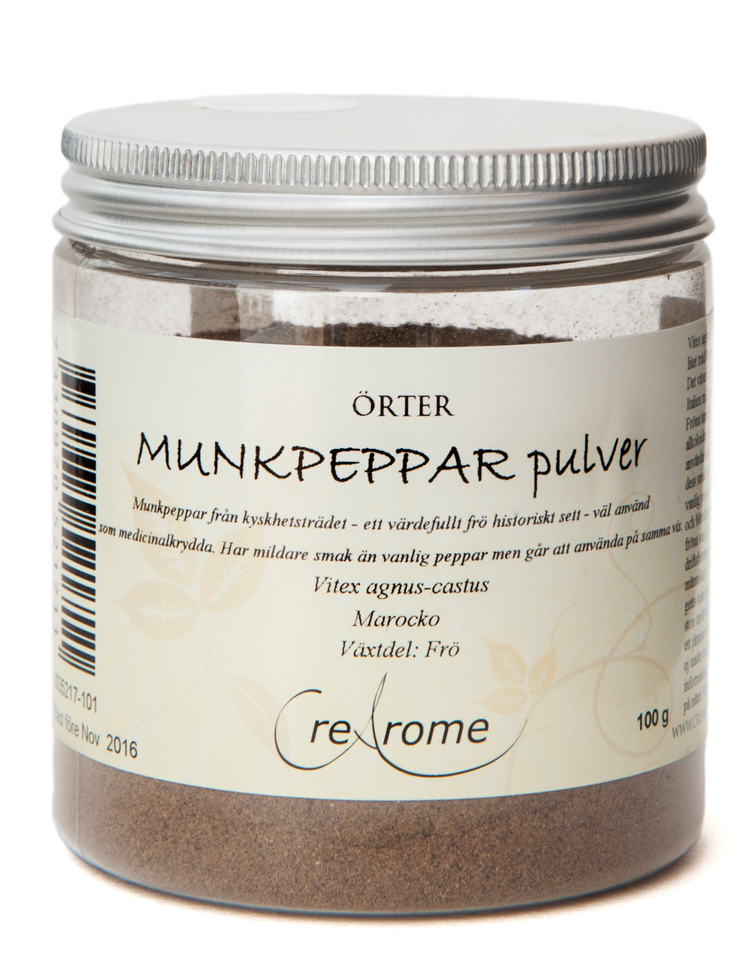 Crearome Munkpeppar pulver 100g