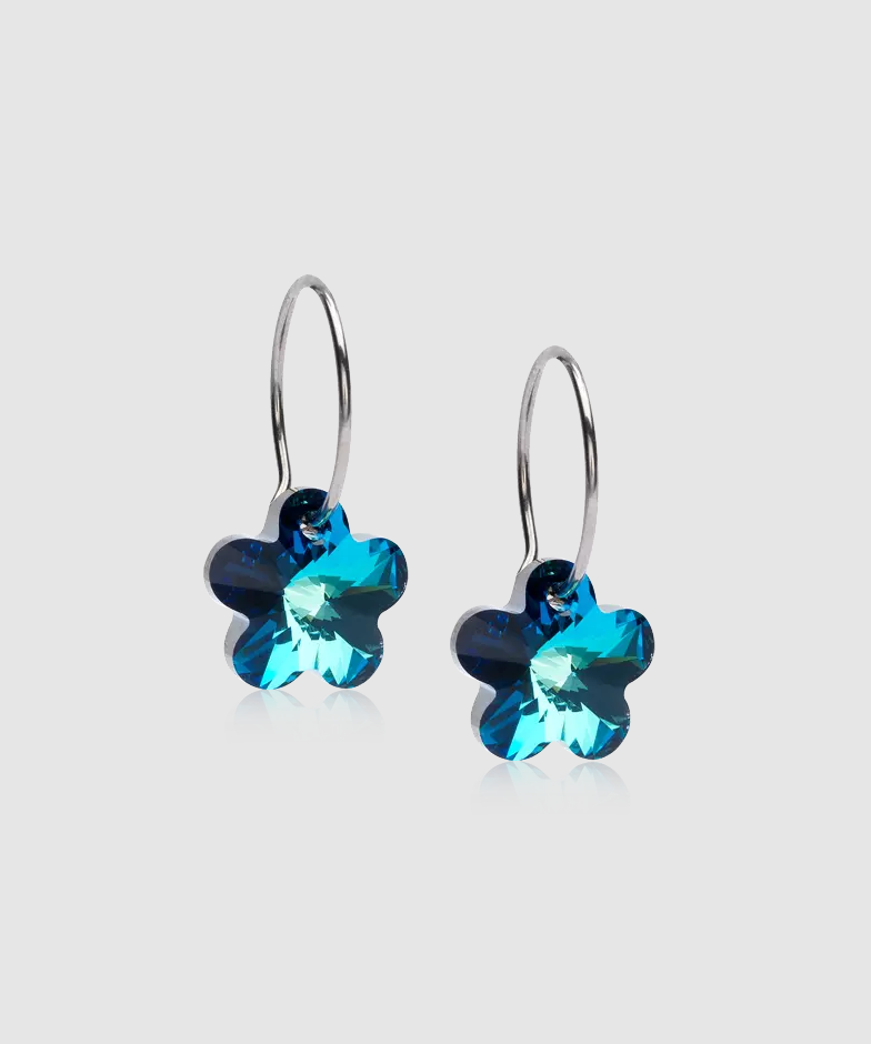 Blomdahl Ear Ring 14 mm, Pendant Flower