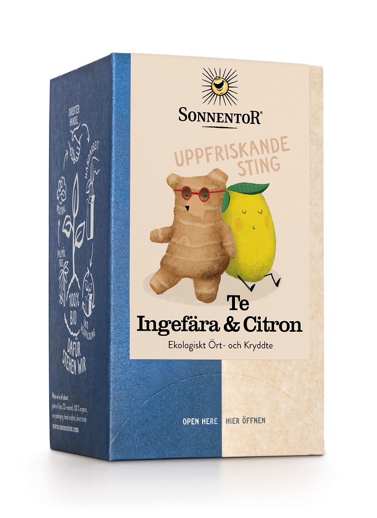 Sonnentor Te Ingefära & Citron 18 st. EKO
