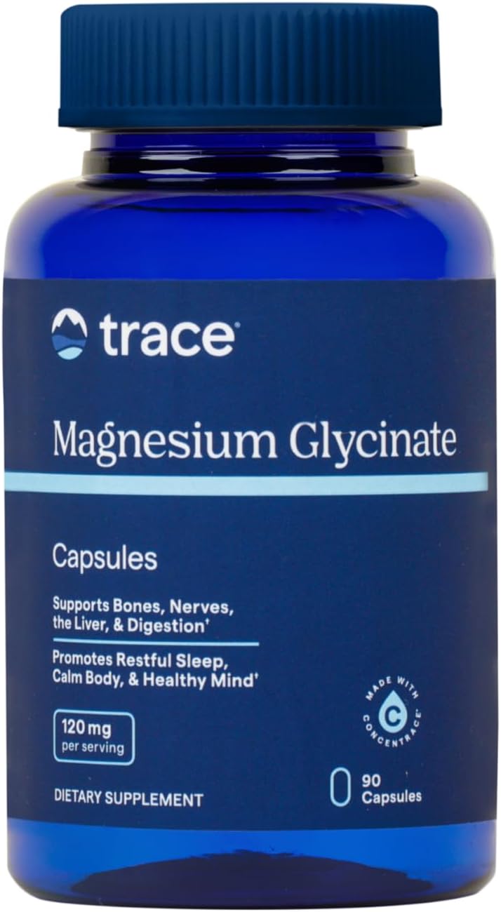 Trace Minerals Magnesium Glycinate 120 mg 90 kapslar