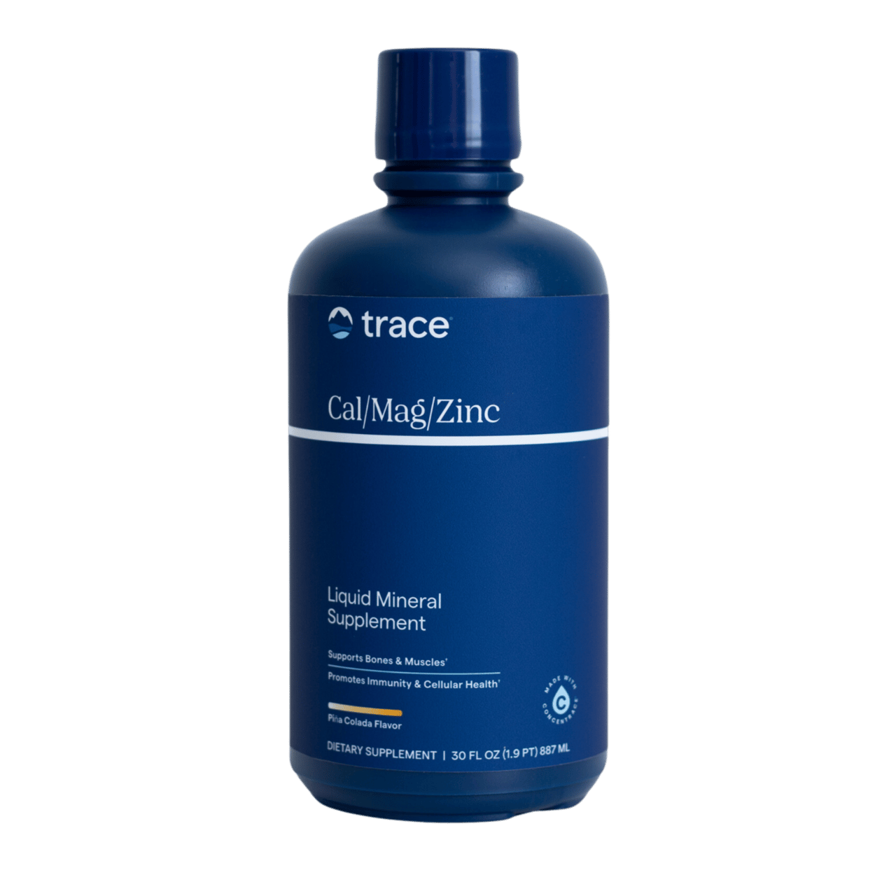 Trace Minerals Liquid Cal/Mag/Zinc Pina Colada 887 ml