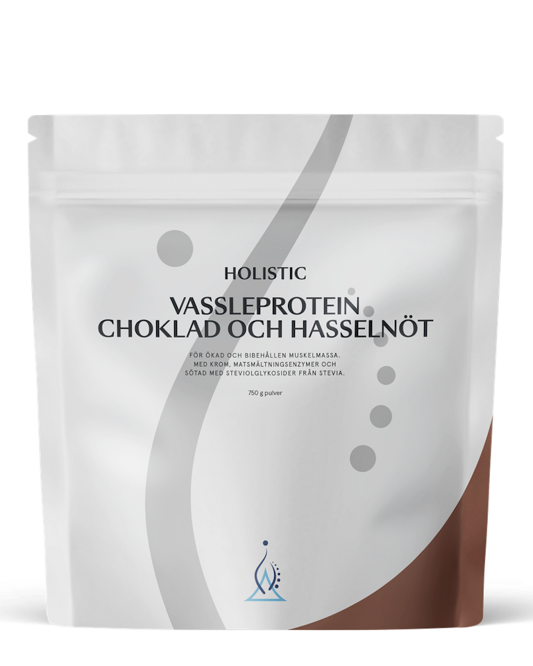 Holistic Vassleprotein choklad och hasselnöt, 750 g