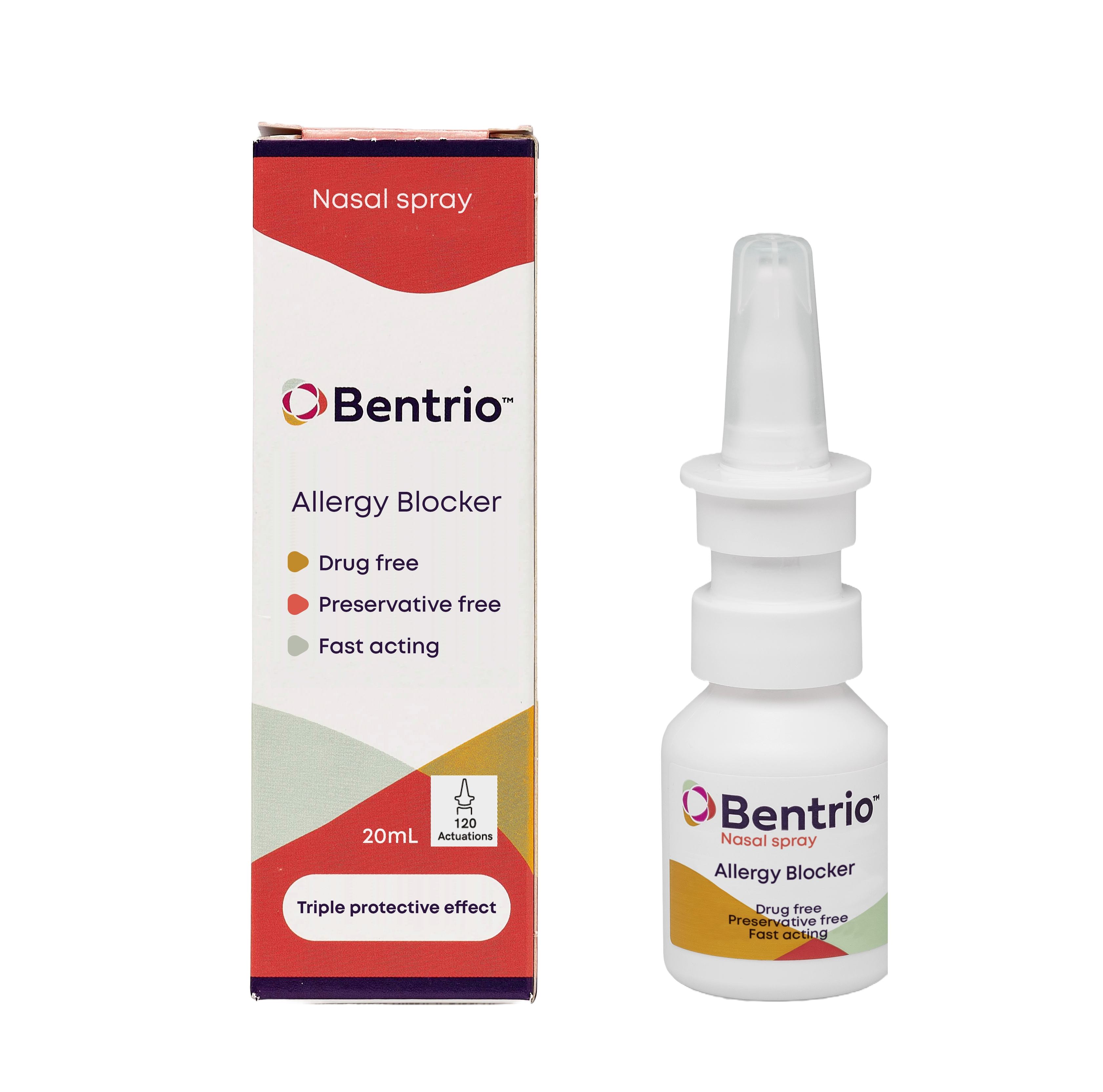 Bentrio Allergiblockerare Nässpray vid allergi 20 ml