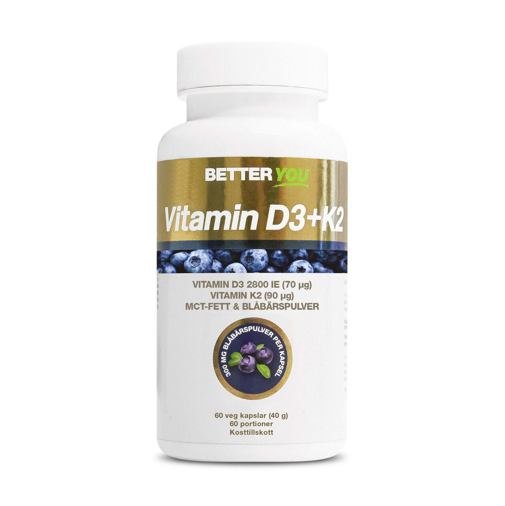 Better You Vitamin D3+K2 60 kapslar