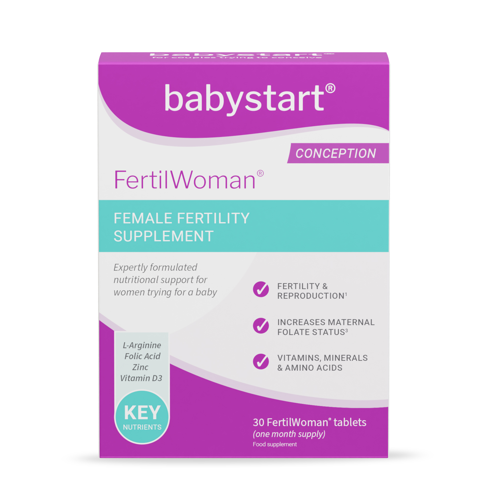Babystart Näringsstöd för kvinnlig fertilitet FertilWoman 30t