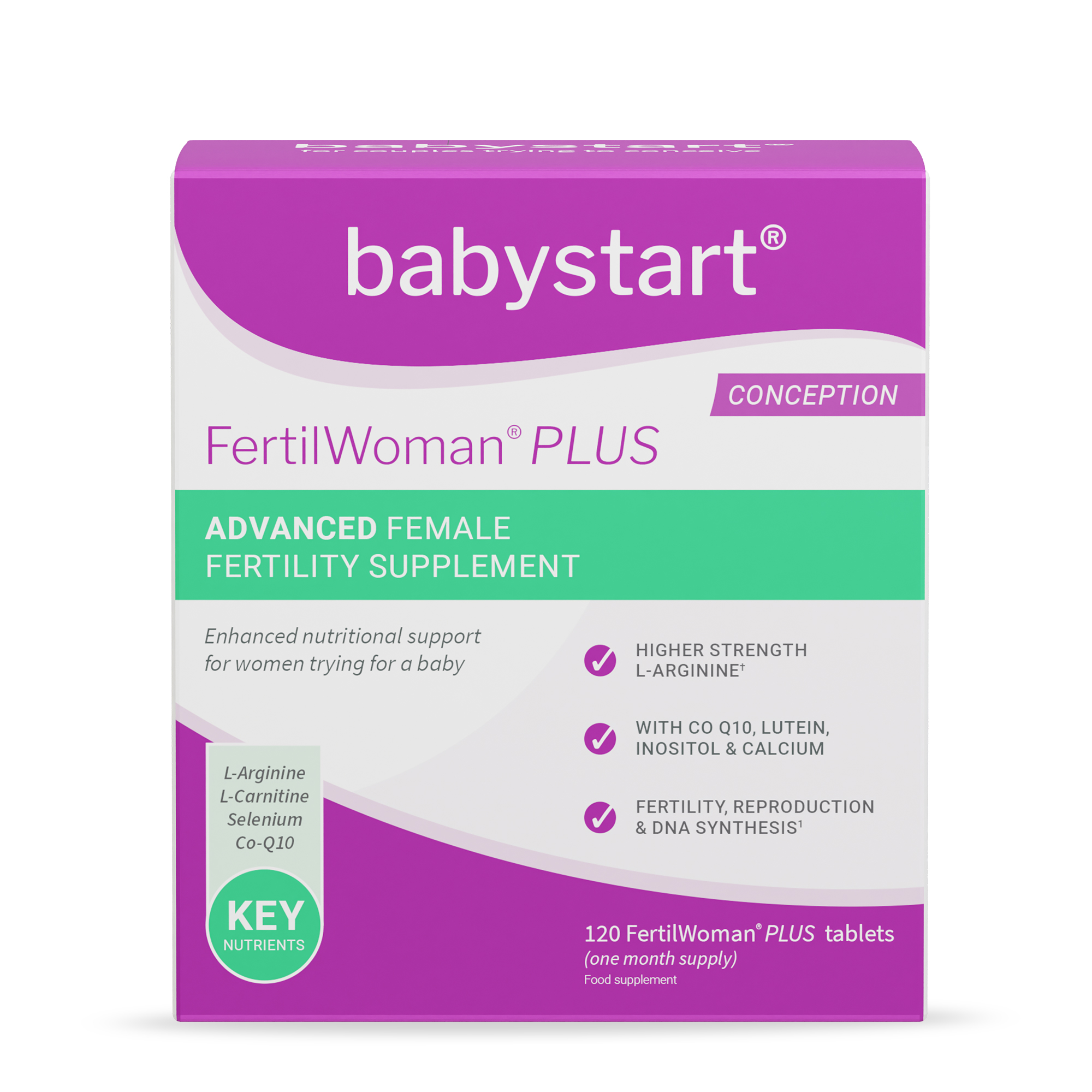 Babystart FertilWoman PLUS - Avancerat Näringsstöd för kvinnlig fertilitet 120 tab