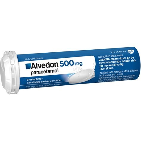 Alvedon Brustablett 500 mg 20 st