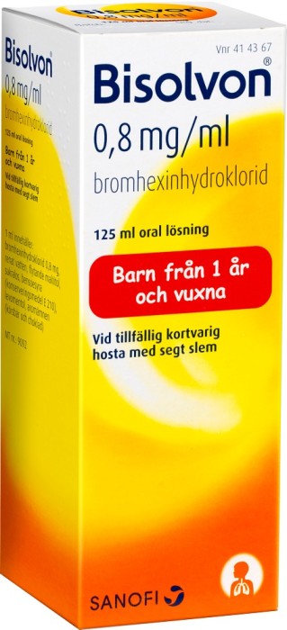 Bisolvon Oral lösning 0,8 mg/ml 125 ml