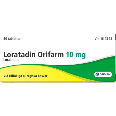 Orifarm Loratadin tablett 10 mg 30 st