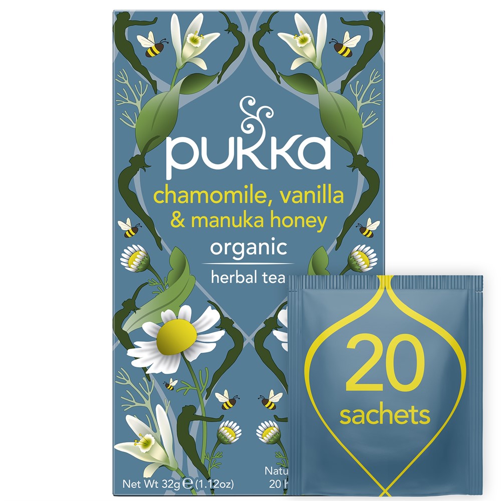 Pukka Te Chamomile Vanilla & Manuka Honey