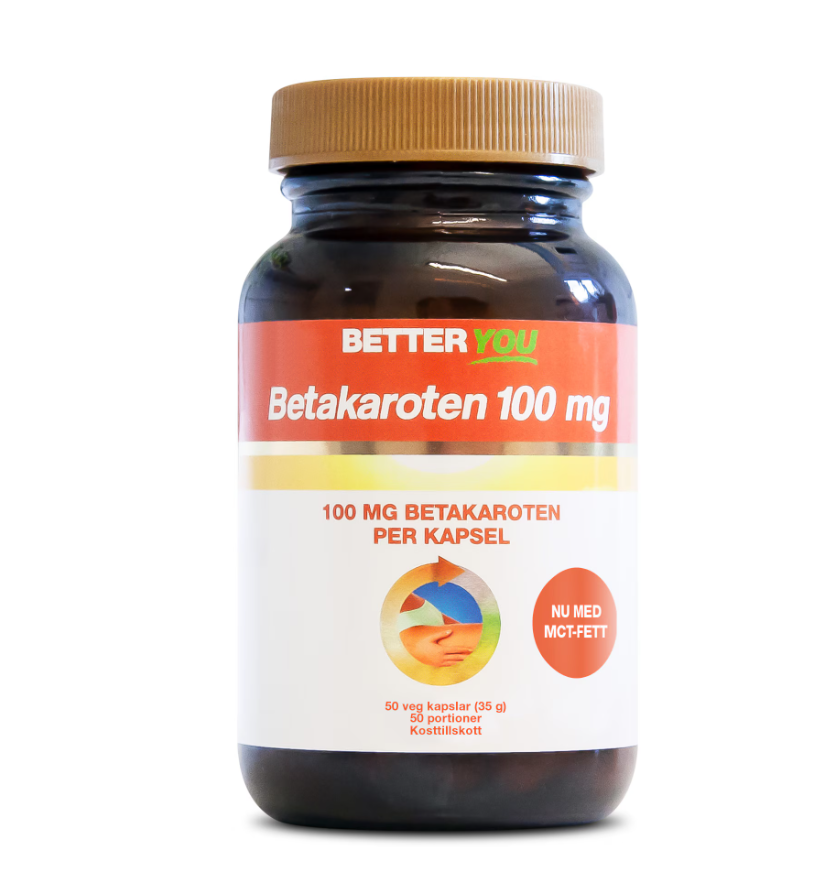Better You Betakaroten 100mg 50 kapslar