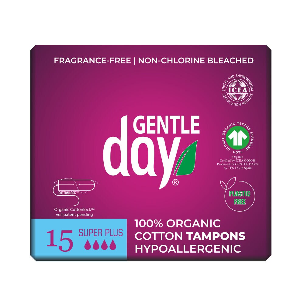 Gentle Day Tamponger bomull super plus 15 st