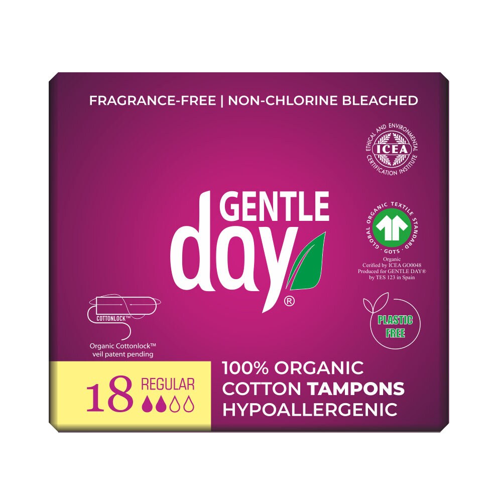 Gentle Day Tamponger bomull regular 18 st