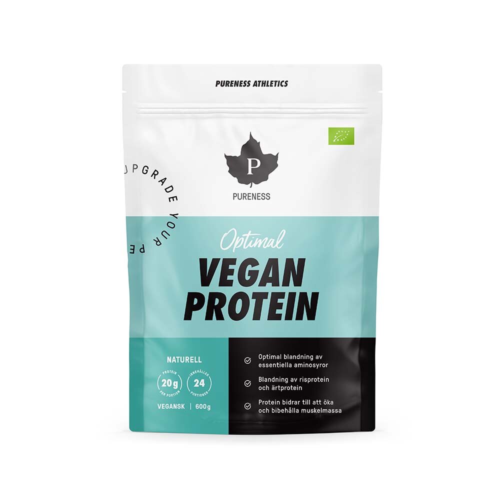 Pureness Athletics Optimal Vegan Protein Ekologisk Naturell 600g