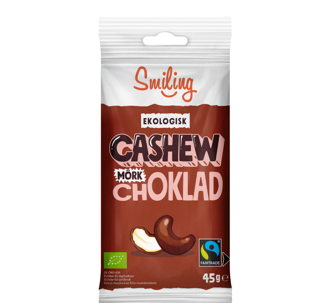 Smiling Cashew Mörk Choklad 45g