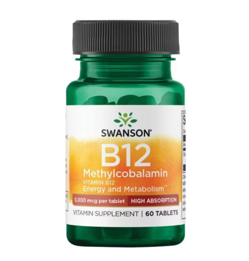 Swanson B12 Methylcobalamin 5000mcg 60t