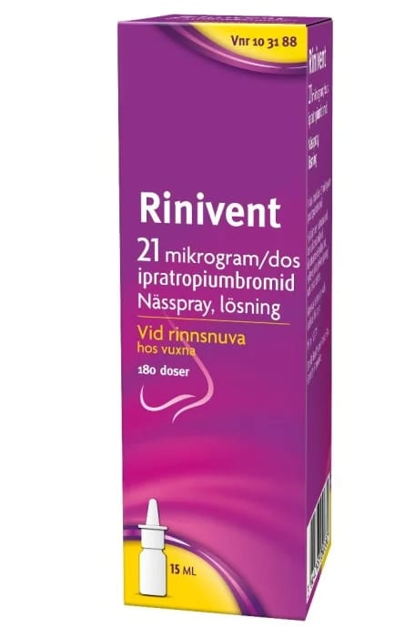 Rinivent Nasal nässpray 21ug/dos 180 doser