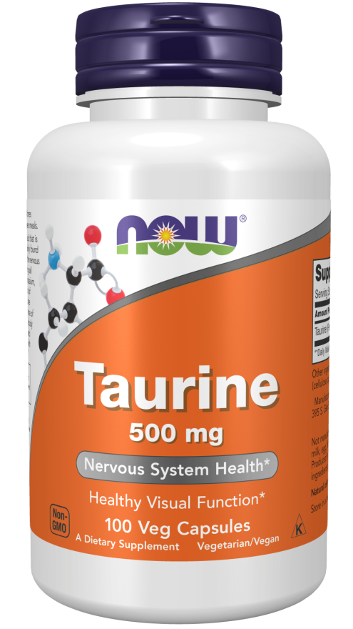 NOW Taurine 500 mg 100 capsNow Foods