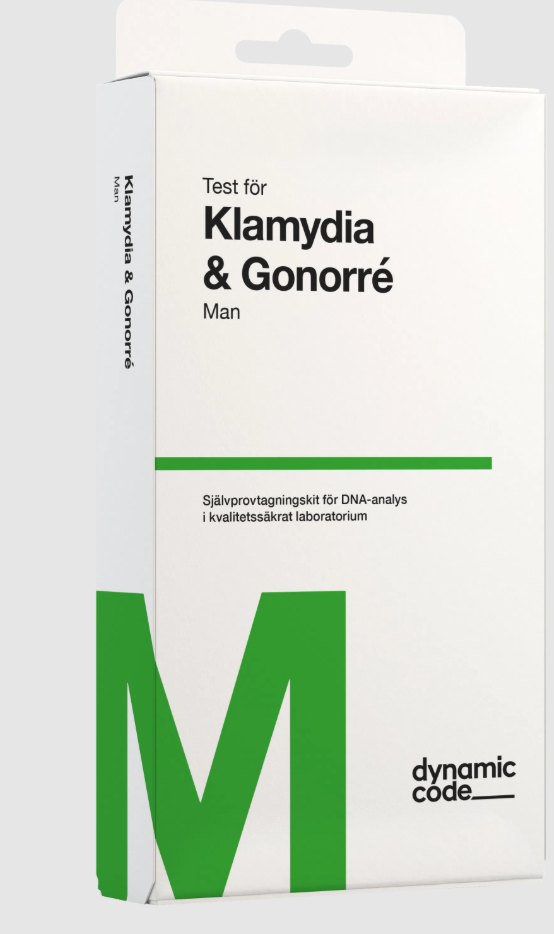 Dynamic Code Test för Klamydia & Gonorré man, 1 st