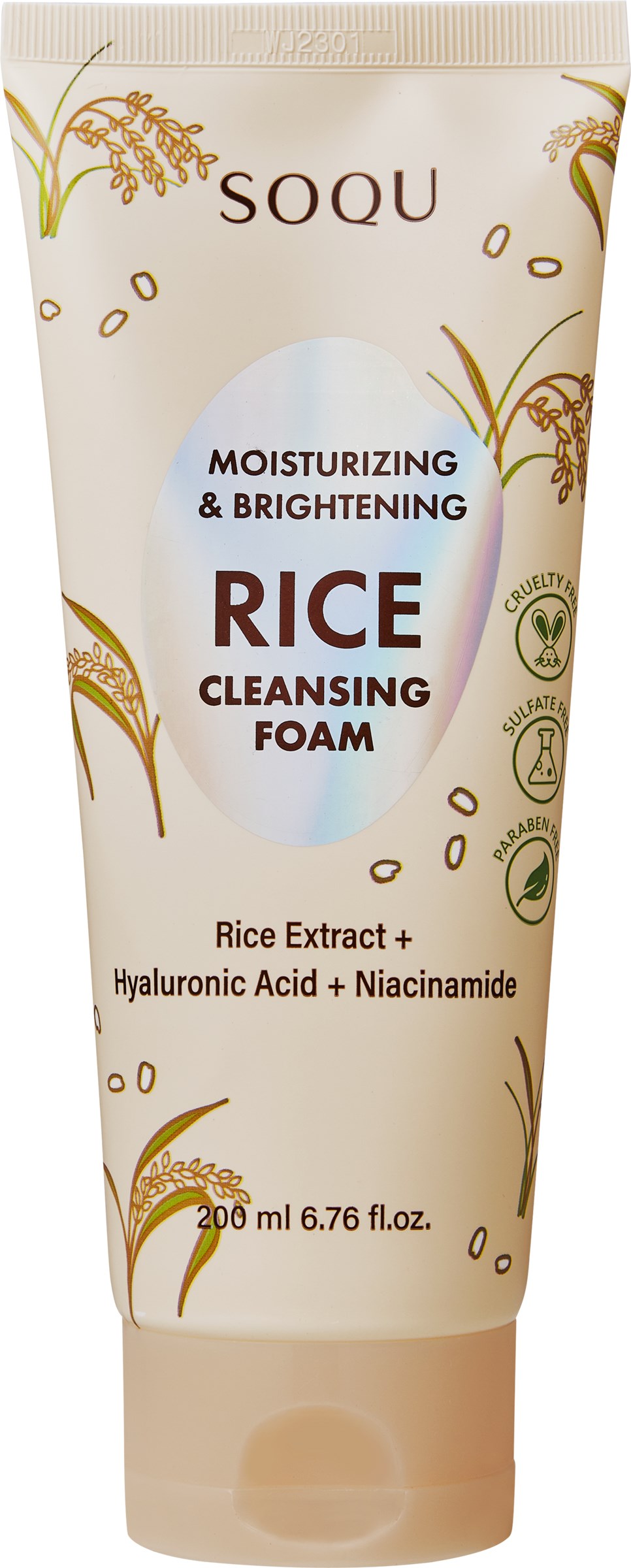 Soqu Rice Foam Cleanser 200 ml
