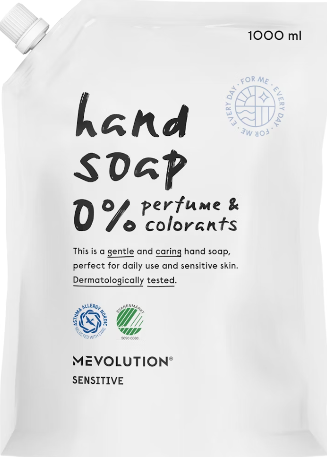 Mevolution Tvål Sensitive Refill 1000 ml,